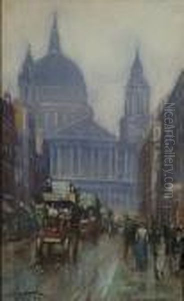 Ludgate Hill, St Paul's Behind - view 1