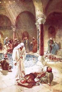 Jesus at the pool of Bethseda