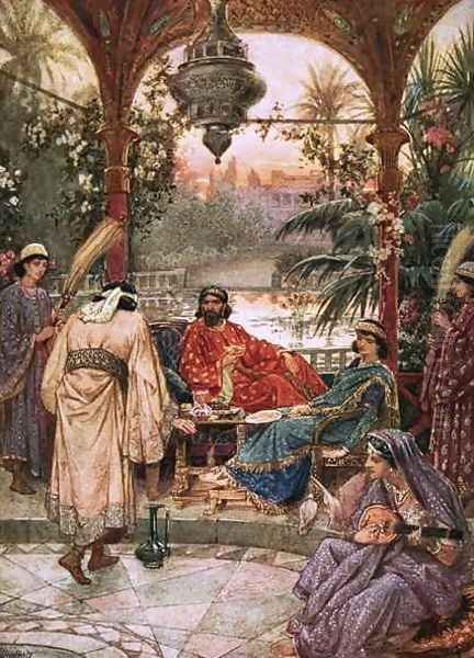 Nehemiah makes his petition to Artaxerxes - view 1