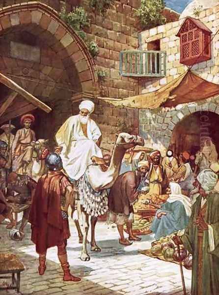 Wise men enquiring of the birth of the King of the Jews - view 1