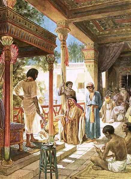 Judah pleading before Joseph for his brother Benjamin - view 1