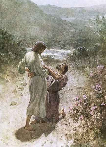 Jacob and the angel at peniel - view 1