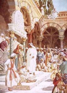 Jesus preaching in the Temple by William Brassey Hole
