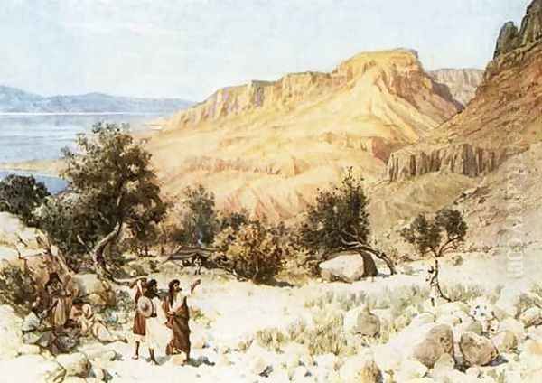 Davids camp at Engedi - view 1