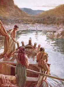 Jesus showing himself to Peter and others by the Sea of Galilee