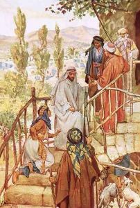 Jesus testing the faith of a woman