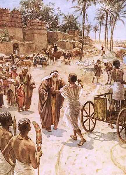 The meeting of Jacob and Joseph in Egypt - view 1