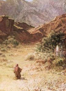 Moses and the burning bush by William Brassey Hole