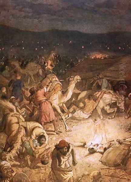 The sword of the Lord and of Gideon Panic in the camp of the Midianites - view 1
