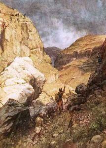 Jonathan defying the outposts of the Philistines