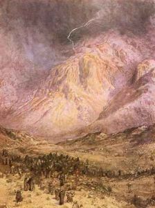 The giving of laws on Sinai