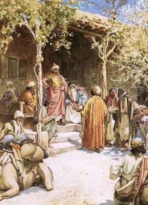 Joshuas treaty with the men of Gibeon by William Brassey Hole