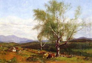 Cows Grazing in a Valley by James McDougal Hart