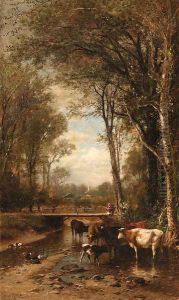 In the Stream, Mid-Summer by James McDougal Hart
