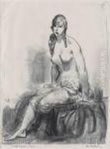 Morning,
Nude Sketch by George Wesley Bellows