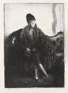 The Plaid Shawl by George Wesley Bellows