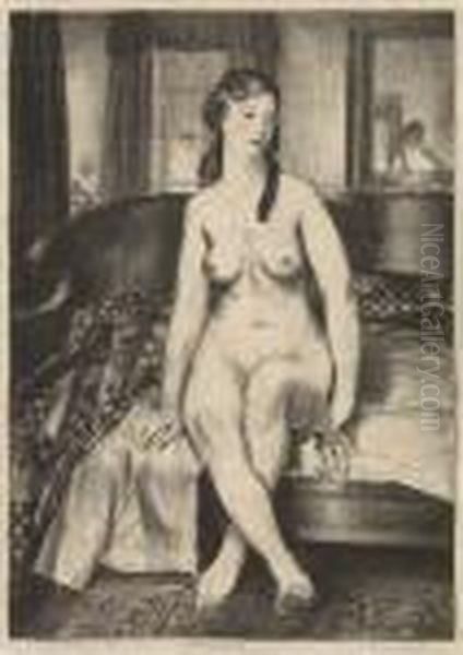 Morning, Nude On Bed, Second Stone - view 1