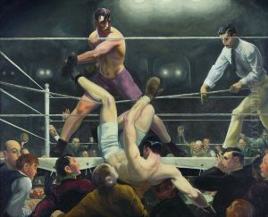 Dempsey And Firpo by George Wesley Bellows