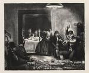Punchinello In The House Of Death by George Wesley Bellows