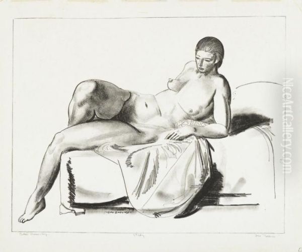 Nude Study, Classic On A Couch - view 1