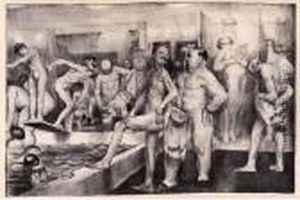 A Business Man's Bath by George Wesley Bellows