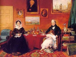 The Langford Family in their Drawing Room 1841 by James Holland