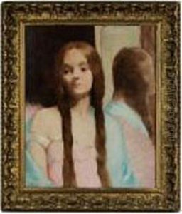 Young Woman With Braids by George Wesley Bellows