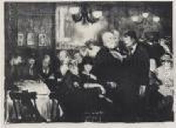 Artist's Evening (an Evening At Petitpas Restaurant In Newyork) - view 1