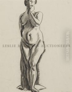 Standing Female Nude by George Wesley Bellows