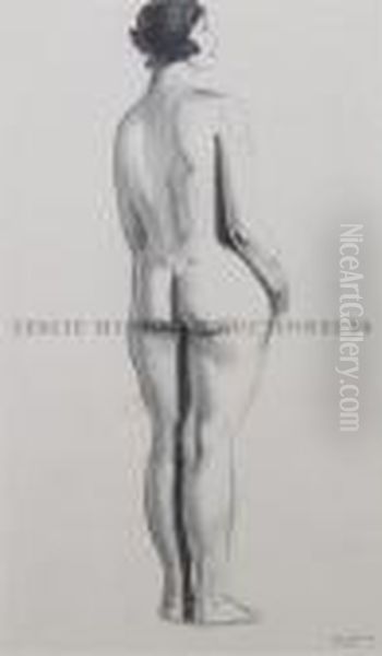 Standing Female Nude, Looking Right - view 1