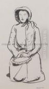 Study Of Woman For The Salvation Army by George Wesley Bellows
