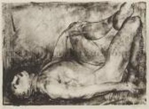 Man On His Back, Nude by George Wesley Bellows