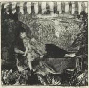 Mother And Children (june Again) by George Wesley Bellows