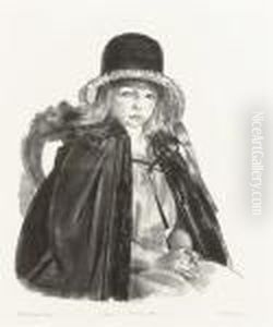 Jean In A Black Hat, First State by George Wesley Bellows