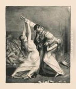 The Drunk, Second Stone. by George Wesley Bellows