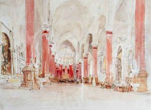 Interior of the Church of San Giovanni e Paolo Venice by James Holland
