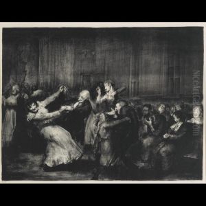 Dance In A Madhouse, 1917 [mason 49] by George Wesley Bellows