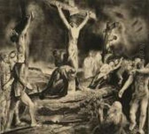 Crucifixion Of Christ by George Wesley Bellows