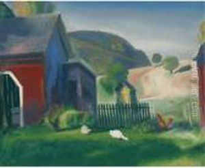 Barnyard And Chickens