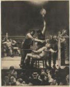 Between Rounds, Small, Second Stone (m. 144) by George Wesley Bellows