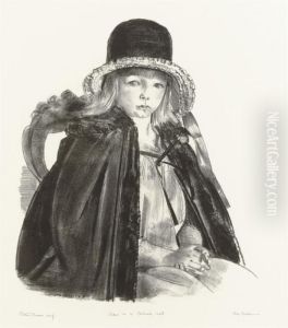 Jean In A Black Hat, First State (m. 187) by George Wesley Bellows
