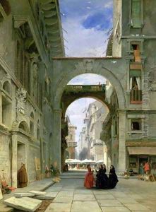 Piazza dei Signori in Verona with the Market Place by James Holland