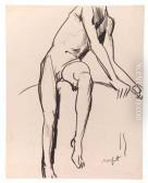 Nude Study--boy On Raft - view 1