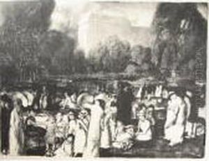 In The Park, Light (mason 30) by George Wesley Bellows