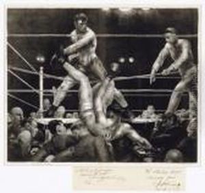 Dempsey And Firpo (m. 181) by George Wesley Bellows
