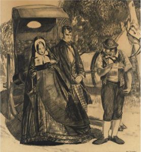 On The Road To Aix by George Wesley Bellows