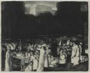 In The Park, Dark (m. 30) by George Wesley Bellows