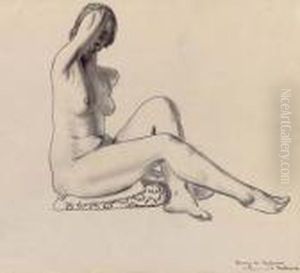 Seated Nude by George Wesley Bellows
