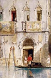The Steps of the Palazzo Foscari Venice by James Holland