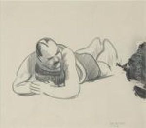Male Bather by George Wesley Bellows